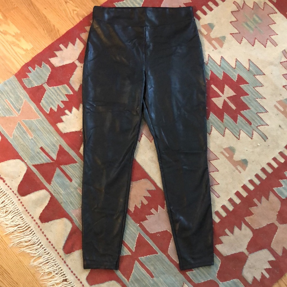 Black Express pleather leggings